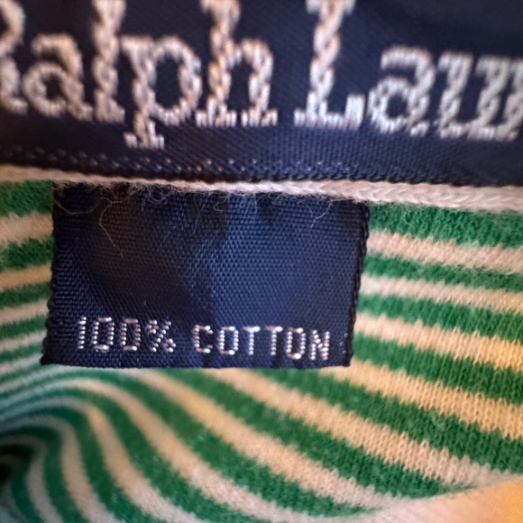 Polo Ralph Lauren Shirt Mens XL Striped Casual Cotton Heavy Knit Short Sleeve - Picture 7 of 7